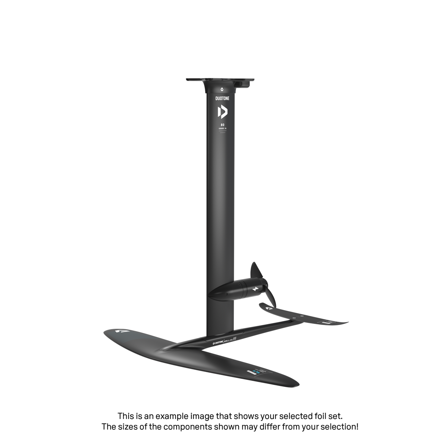 eMast AL Cruise Set 80 Fuselage Aero AL 3BS 66 Front Wing Aero Free SLS 1000 Back Wing Aero Stabilizer C 216 Adapter Fuselage - Duotone Onesize