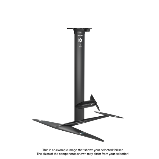 eMast AL Cruise Set 80 Fuselage Aero AL 3BS 60 Front Wing Glide 2.0 SLS 1100 Back Wing Stabilizer H 210 Adapter Fuselage - Duotone Onesize