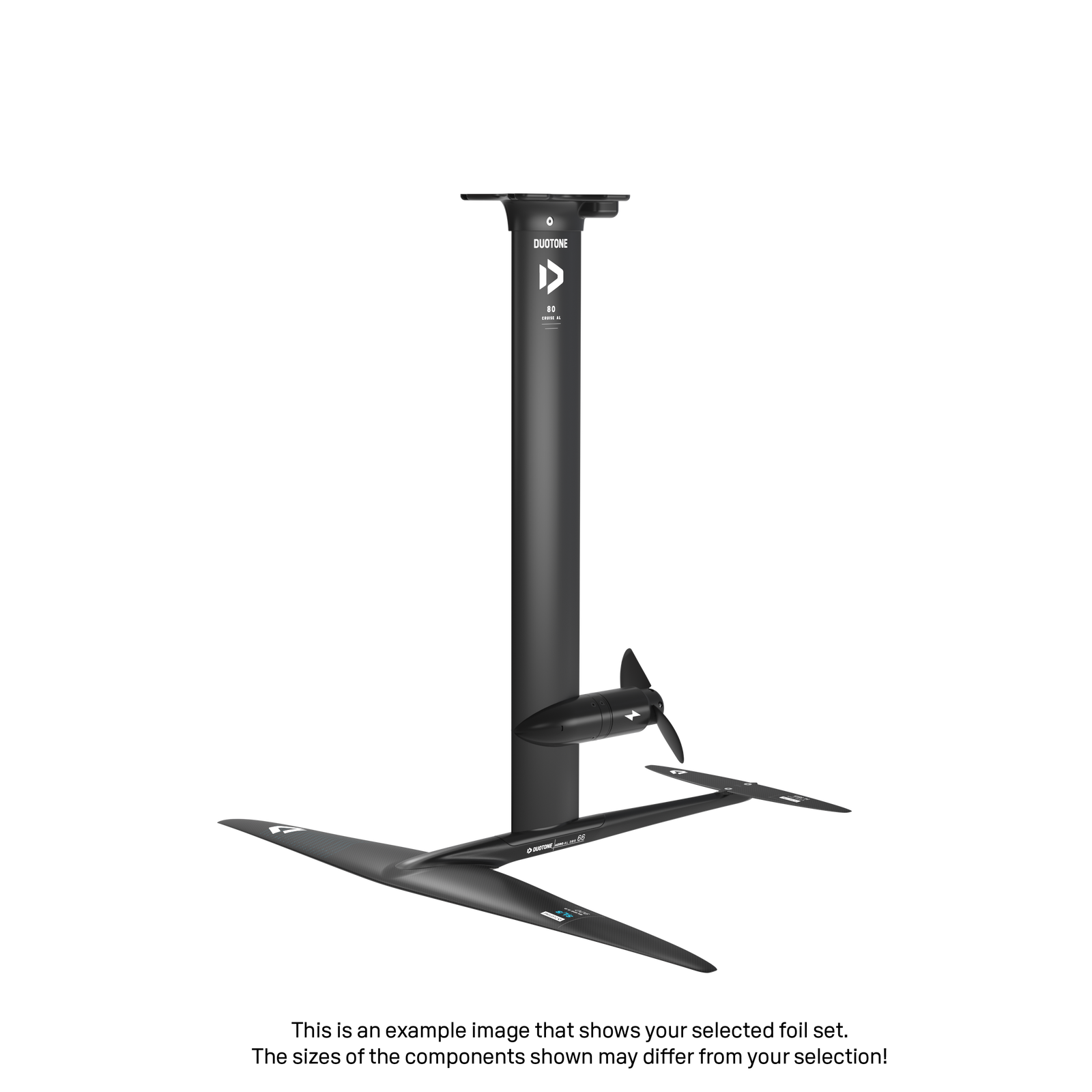 eMast AL Cruise Set 80 Fuselage Aero AL 3BS 66 Front Wing Glide 2.0 SLS 1350 Back Wing Stabilizer H 235 Adapter Fuselage - Duotone Onesize