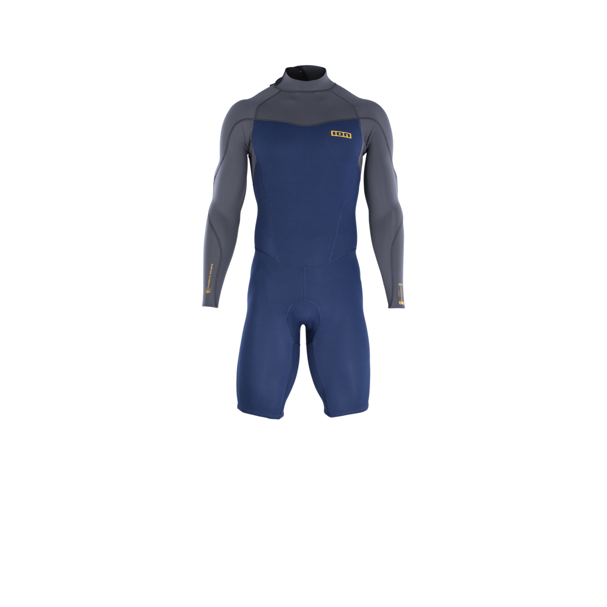 ION Men Wetsuit Element 2/2 Shorty Longsleeve Back Zip 2023