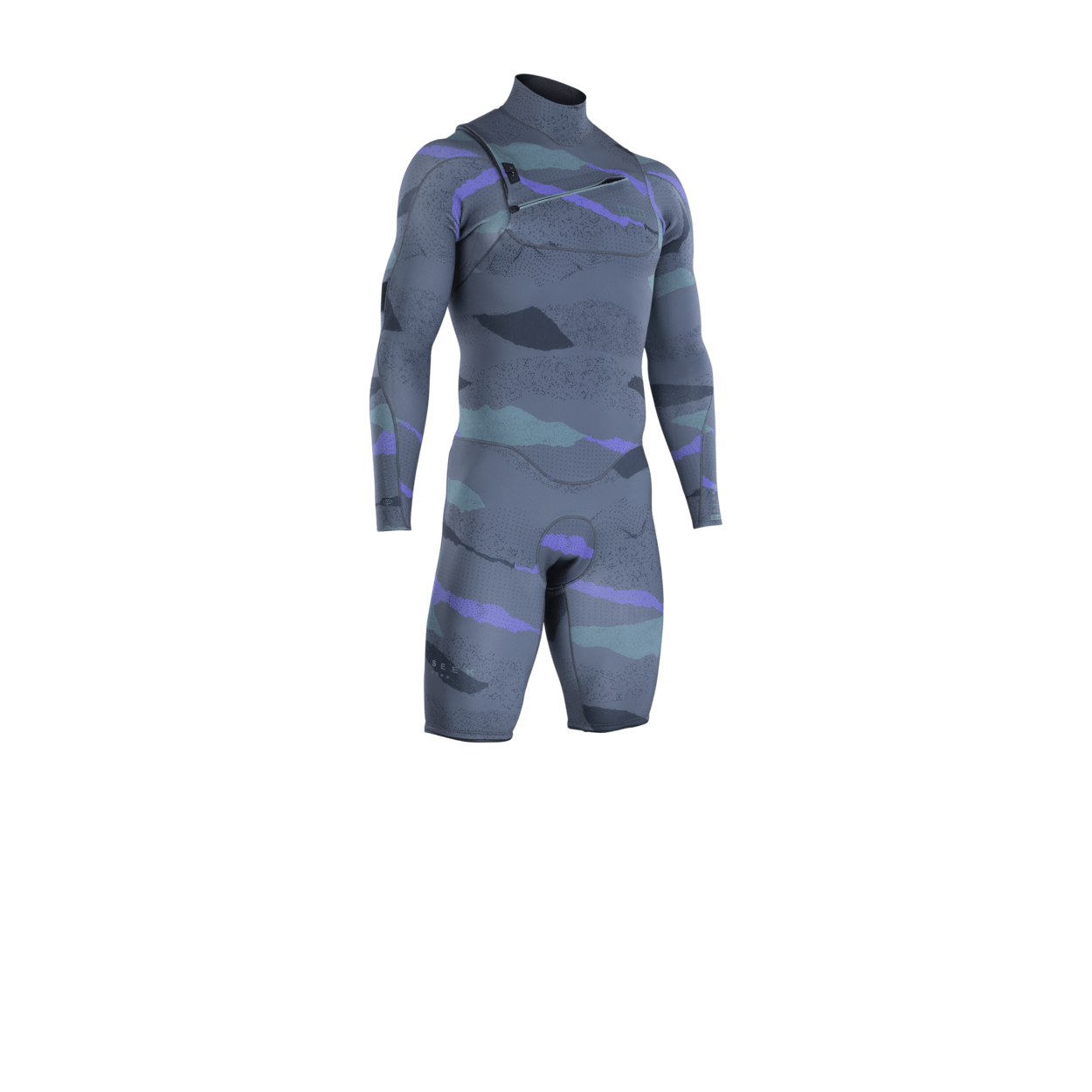 ION Men Wetsuit Seek Core 3/2 Shorty Longsleeve Front Zip 2024