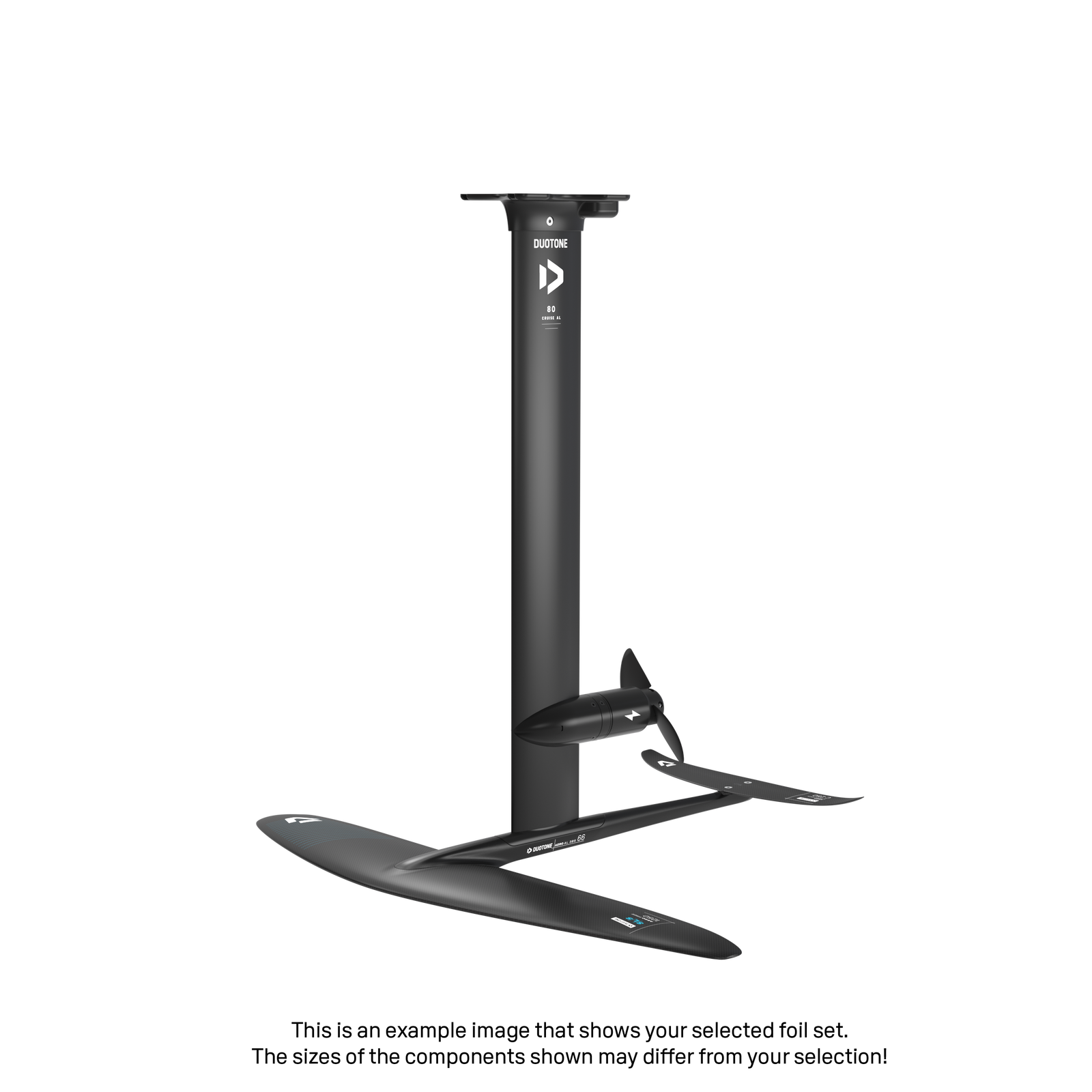 eMast AL Cruise Set 80 Fuselage Aero AL 3BS 60 Front Wing Aero Free SLS 1750 Back Wing Aero Stabilizer C 250 Adapter Fuselage - Duotone Onesize