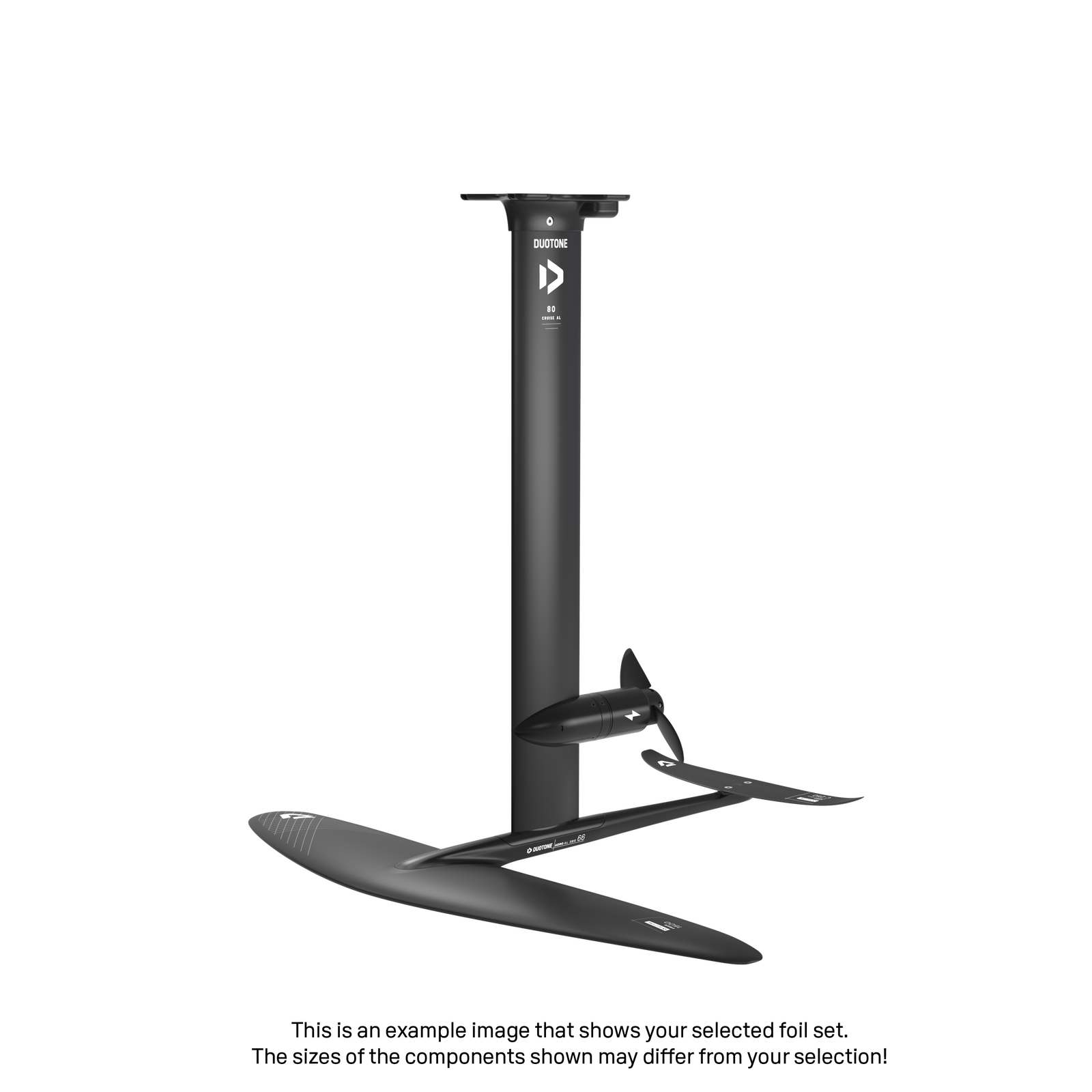 eMast AL Cruise Set 80 Fuselage Aero AL 3BS 60 Front Wing Free 1750 Back Wing Aero Stabilizer C 250 Adapter Fuselage - Duotone Onesize